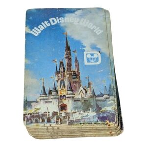 Whitman Walt Disney World Florida Castle Vintage Playcards Complete X54  Set